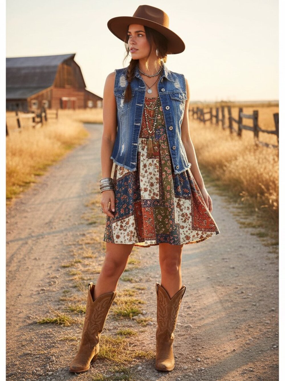 Murices Distressed Women`s raw Hem Denim Vest size S
